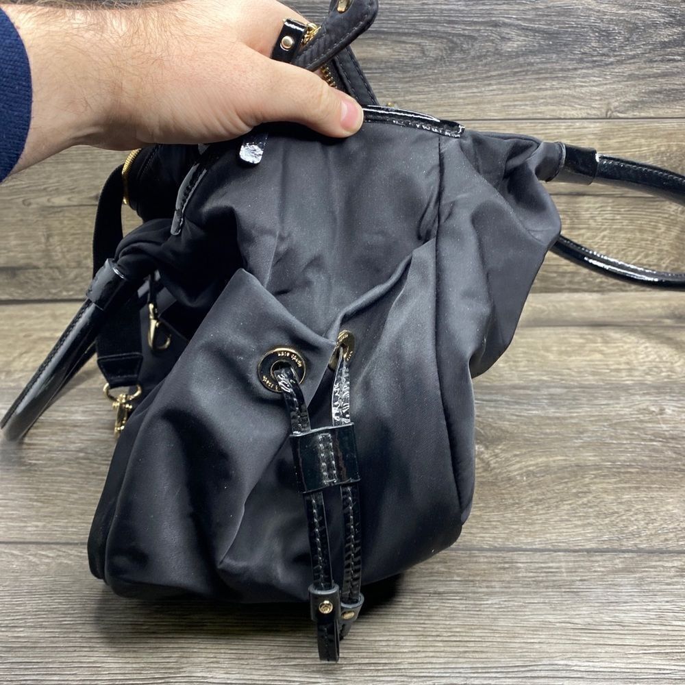 Kate Spade Cross Body Black Puffy Nylon Diaper Bag Gently Used - Picture 7 of 8